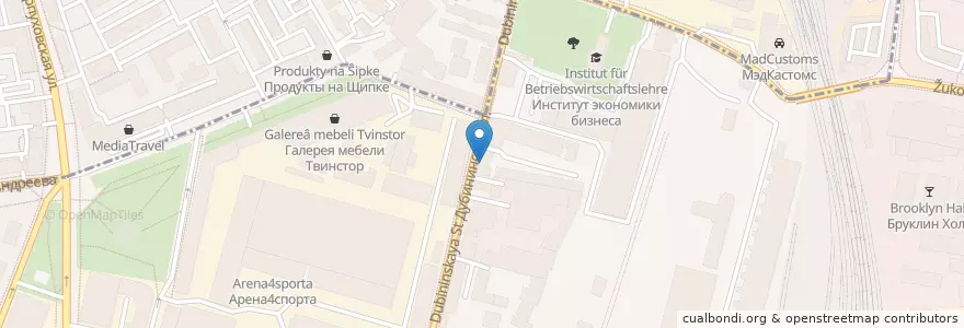 Mapa de ubicacion de Маэстро en Russie, District Fédéral Central, Moscou, Южный Административный Округ, Даниловский Район.