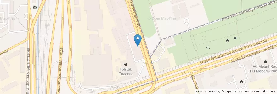 Mapa de ubicacion de Кафе 2.0 en 俄罗斯/俄羅斯, Центральный Федеральный Округ, Москва, Восточный Административный Округ, Район Соколиная Гора.