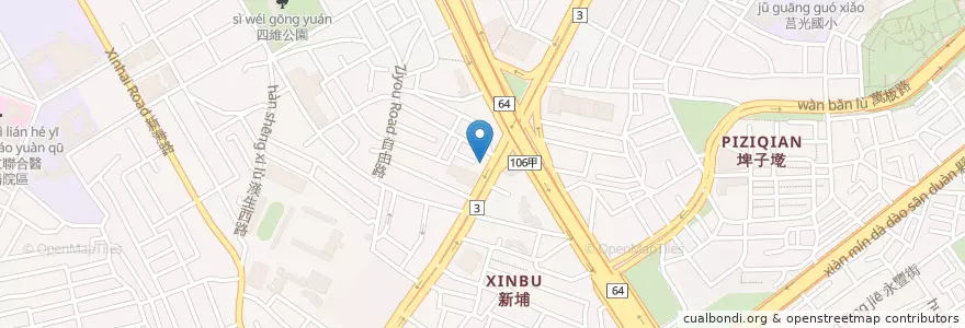 Mapa de ubicacion de 麥當勞 (McDonald's) en Tayvan, 新北市, 板橋區.
