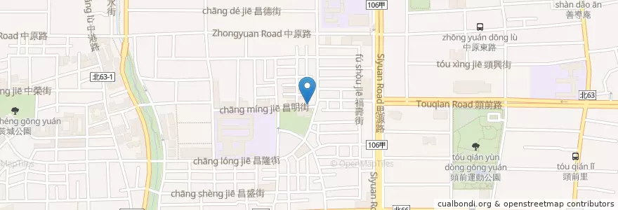 Mapa de ubicacion de 自助餐 en تايوان, تايبيه الجديدة, 新莊區.