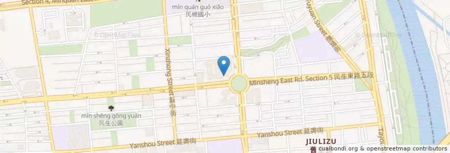 Mapa de ubicacion de 三民派出所 en 타이완, 신베이 시, 타이베이시, 쑹산 구.