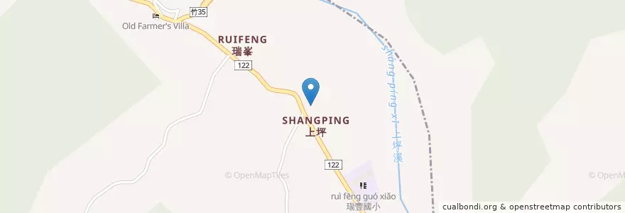 Mapa de ubicacion de 上坪派出所 en تايوان, مقاطعة تايوان, أقليم سين شو, 竹東鎮, 橫山鄉.