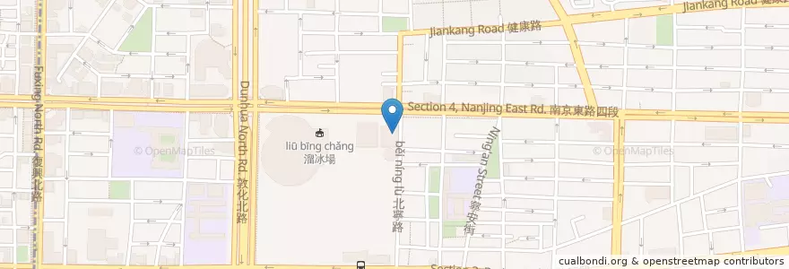 Mapa de ubicacion de 中崙派出所 en 臺灣, 新北市, 臺北市, 松山區.