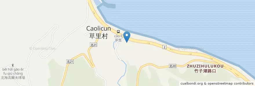 Mapa de ubicacion de 乾華派出所 en تایوان, 新北市, 石門區.