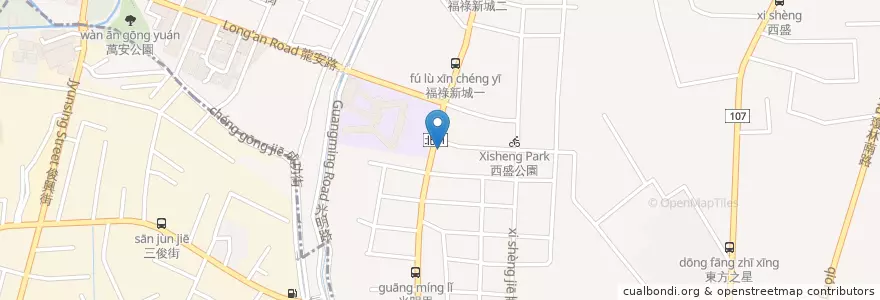 Mapa de ubicacion de 光華派出所 en Тайвань, Новый Тайбэй, 新莊區.
