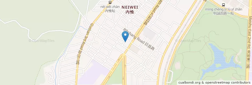 Mapa de ubicacion de 內惟派出所 en Tayvan, Kaohsiung, 鼓山區.