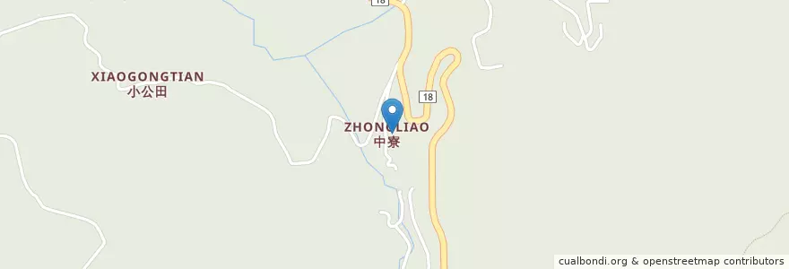 Mapa de ubicacion de 公田派出所 en 타이완, 타이완성, 자이 현, 판루 향.