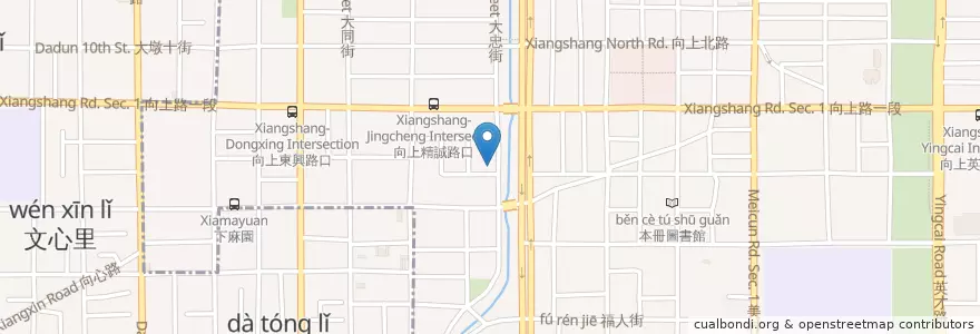 Mapa de ubicacion de 公益派出所 en Tayvan, Taichung.