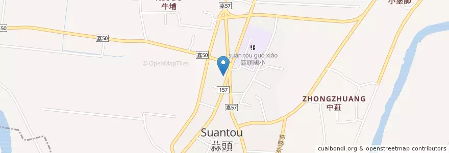 Mapa de ubicacion de 六腳分駐所 en Тайвань, Тайвань, Цзяи, 六腳鄉.