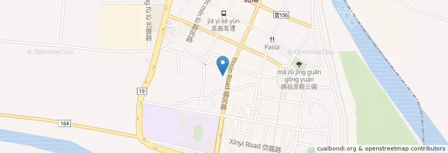 Mapa de ubicacion de 北港派出所 en Taiwan, 臺灣省, Condado De Chiayi.