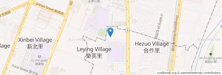 Mapa de ubicacion de 合作派出所 en Taïwan, Taichung.