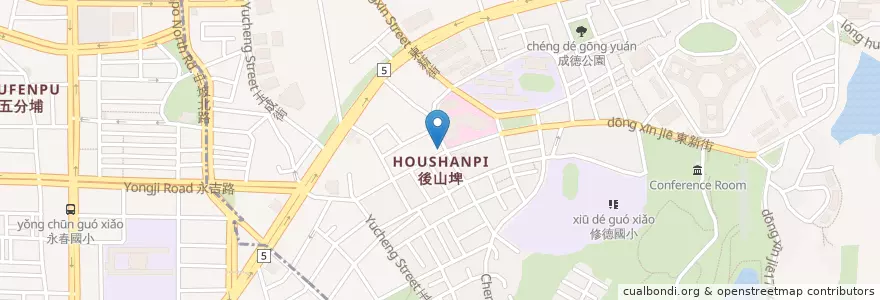 Mapa de ubicacion de 同德派出所 en 台湾, 新北市, 台北市, 南港区.