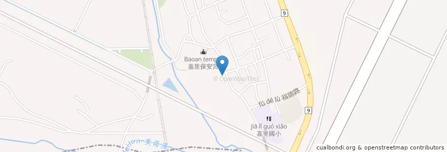 Mapa de ubicacion de 嘉里派出所 en 타이완, 타이완성, 화롄현, 신청 향.