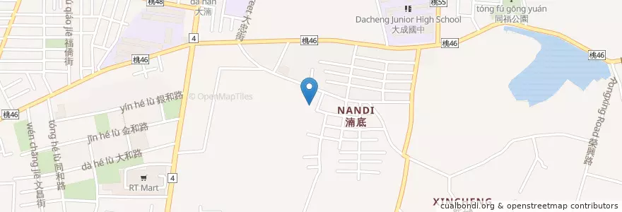 Mapa de ubicacion de 四維派出所 en Tayvan, 桃園市, 八德區.