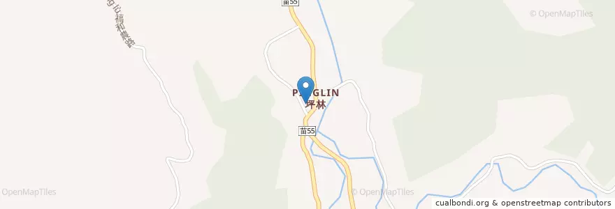 Mapa de ubicacion de 坪林派出所 en Тайвань, Тайвань, Мяоли, 卓蘭鎮.