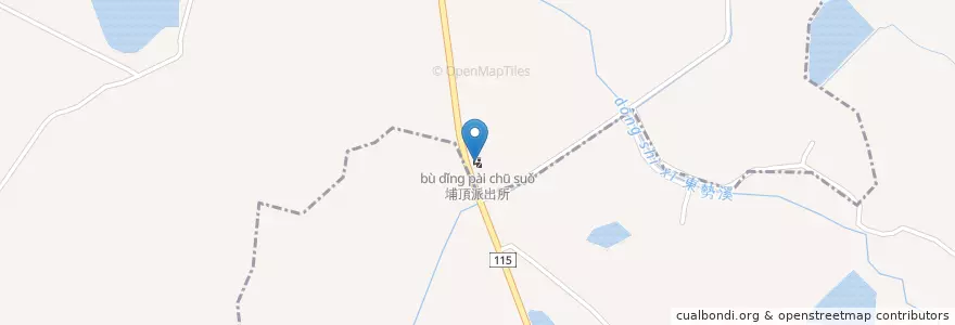 Mapa de ubicacion de 埔頂派出所 en Tayvan, 桃園市.