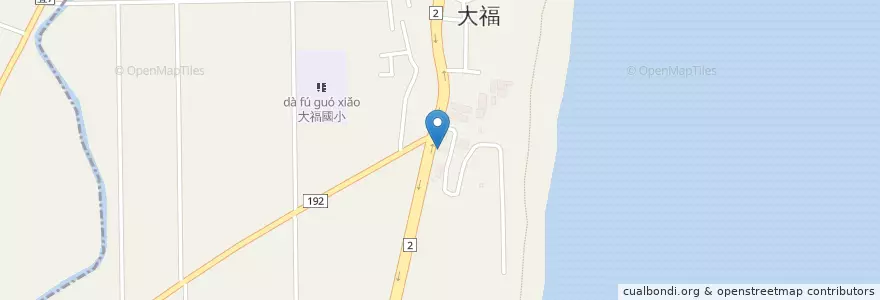 Mapa de ubicacion de 大福派出所 en 臺灣, 臺灣省, 宜蘭縣, 壯圍鄉.