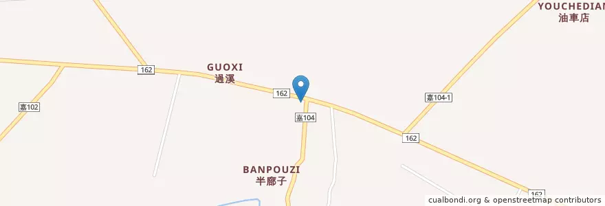 Mapa de ubicacion de 民雄分局大美派出所 en 타이완, 타이완성, 자이 현, 다린 진.