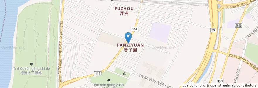 Mapa de ubicacion de 大觀派出所 en Taiwan, 新北市, 板橋區.