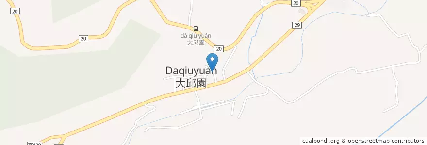 Mapa de ubicacion de 大隆派出所 en تايوان, كاوهسيونغ, 甲仙區.