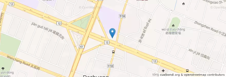 Mapa de ubicacion de 安寧派出所 en 臺灣, 臺中市, 梧棲區.