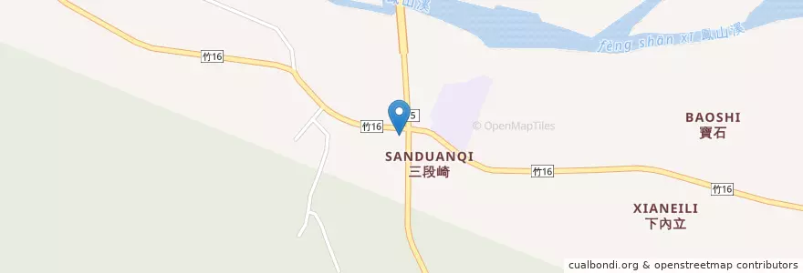 Mapa de ubicacion de 寶石派出所 en Тайвань, Тайвань, Уезд Синьчжу, 新埔鎮.