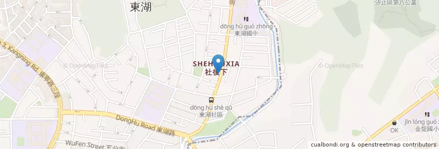 Mapa de ubicacion de 康樂派出所 en 台湾, 新北市, 台北市.