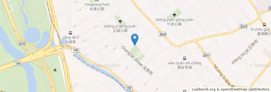 Mapa de ubicacion de 延平派出所 en Taïwan, Nouveau Taipei, Luzhou, Wugu.