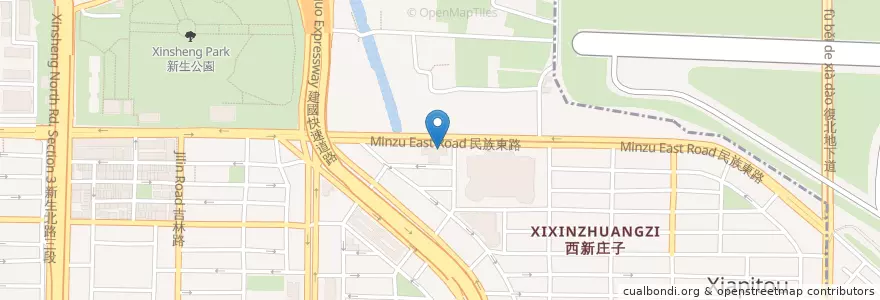Mapa de ubicacion de 建國派出所 en 臺灣, 新北市, 臺北市, 中山區.