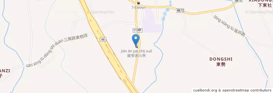 Mapa de ubicacion de 建安派出所 en Taiwan, 桃園市, 平鎮區.