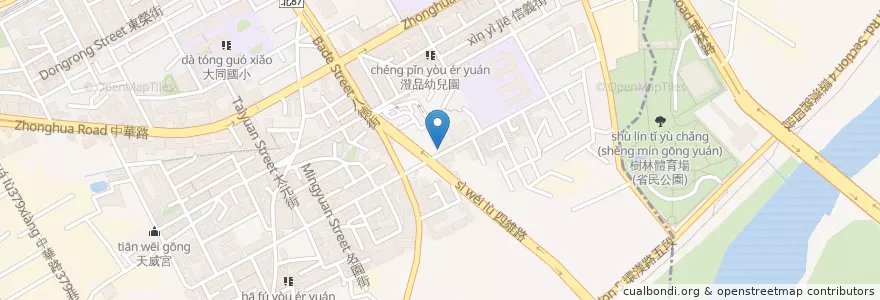 Mapa de ubicacion de 彭厝派出所 en 타이완, 신베이 시, 수린 구.