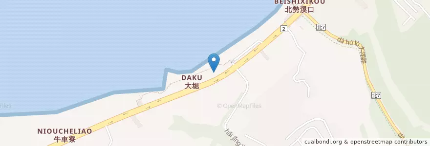 Mapa de ubicacion de 後厝派出所 en Taiwan, New Taipei, Sanzhi District.