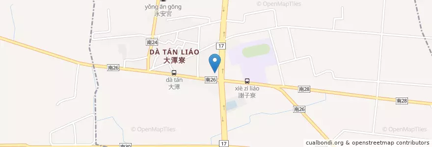 Mapa de ubicacion de 後港派出所 en Tayvan, 臺南市.