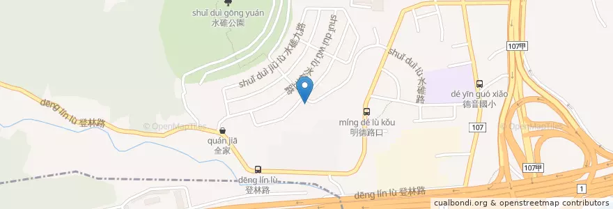 Mapa de ubicacion de 德音派出所 en Tayvan, 新北市.