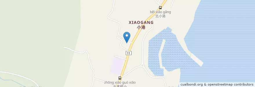 Mapa de ubicacion de 忠孝派出所 en Tayvan, 成功鎮.