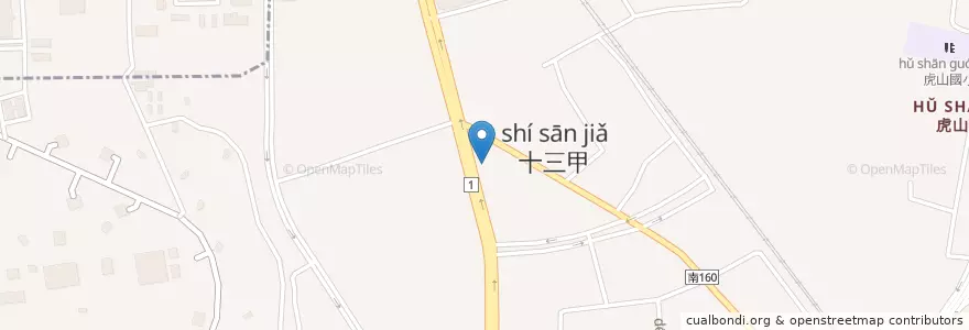 Mapa de ubicacion de 文賢派出所 en Taiwán, 臺南市, 仁德區.