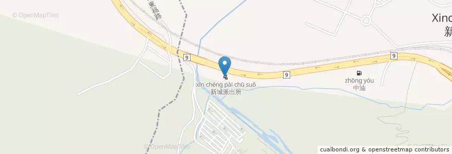 Mapa de ubicacion de 新城派出所 en 臺灣, 臺灣省, 宜蘭縣, 蘇澳鎮.