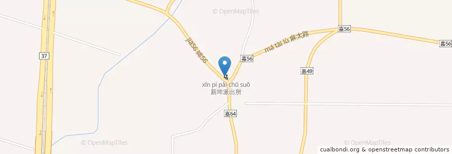 Mapa de ubicacion de 新埤派出所 en Тайвань, Тайвань, Цзяи, 太保市.