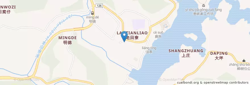 Mapa de ubicacion de 明德派出所 en تايوان, مقاطعة تايوان, 苗栗縣, 頭屋鄉.