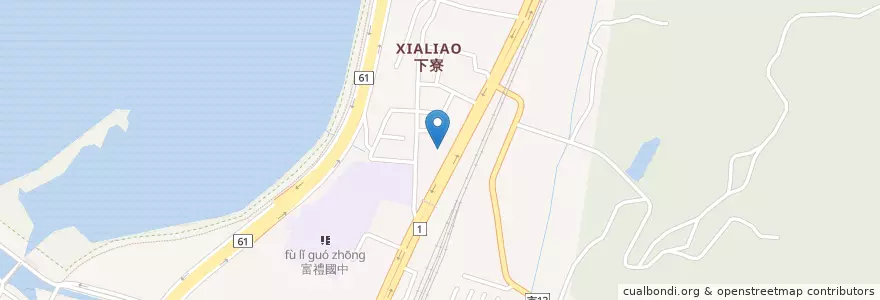 Mapa de ubicacion de 朝山派出所 en Taiwan, 臺灣省, 新竹市, 香山區.
