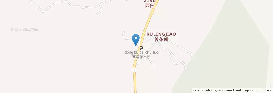 Mapa de ubicacion de 東埔派出所 en Taiwan, 臺南市, 南化區.