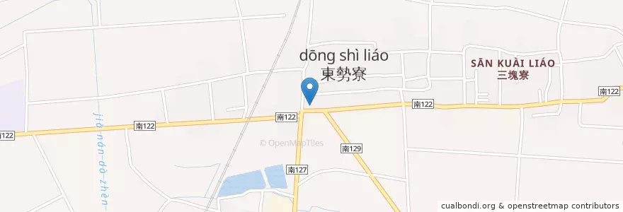 Mapa de ubicacion de 東昌派出所 en تایوان, 臺南市, 善化區.