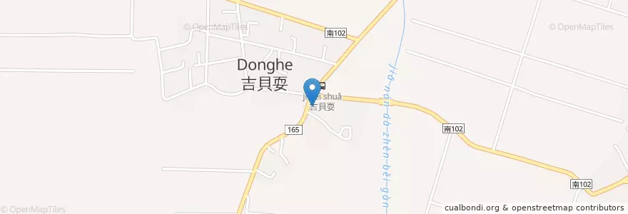 Mapa de ubicacion de 東河派出所 en Taiwán, 臺南市, Dongshan.