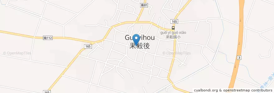 Mapa de ubicacion de 果毅派出所 en 타이완, 타이난 시, 류잉구.