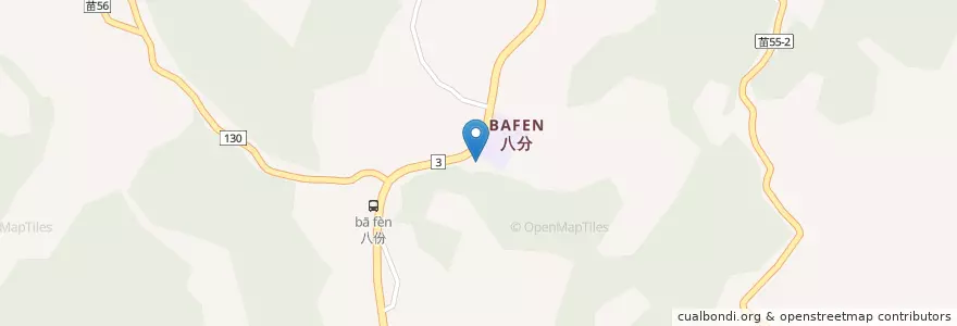 Mapa de ubicacion de 校林派出所 en Taiwan, Taiwan Province, Miaoli County, Dahu.