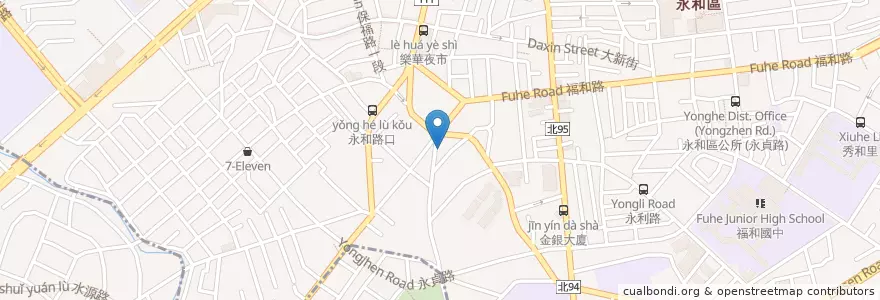 Mapa de ubicacion de 永和派出所 en Taiwan, 新北市, 永和區.