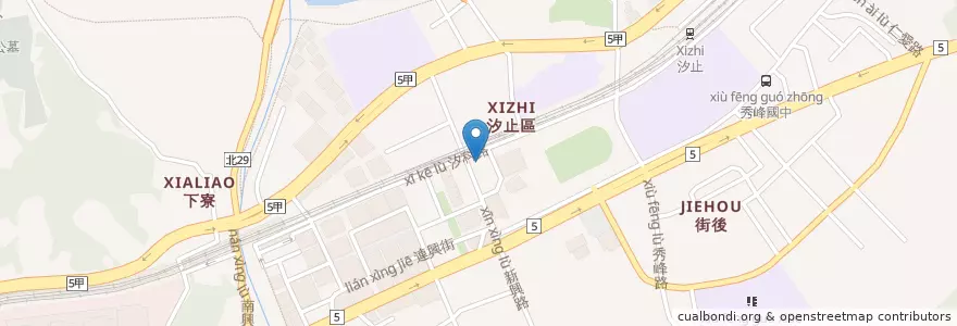 Mapa de ubicacion de 汐止派出所 en تايوان, تايبيه الجديدة, 汐止區.