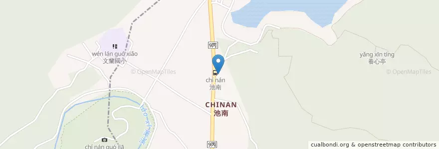 Mapa de ubicacion de 池南派出所 en 타이완, 타이완성, 화롄현, 서우펑 향.