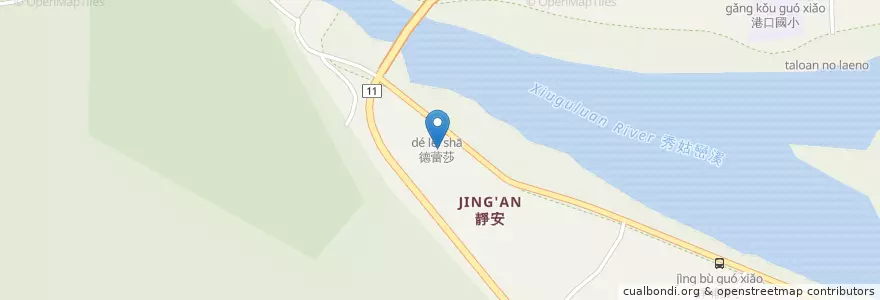 Mapa de ubicacion de 港口派出所 en Taiwan, 臺灣省, Condado De Hualien, 豐濱鄉.