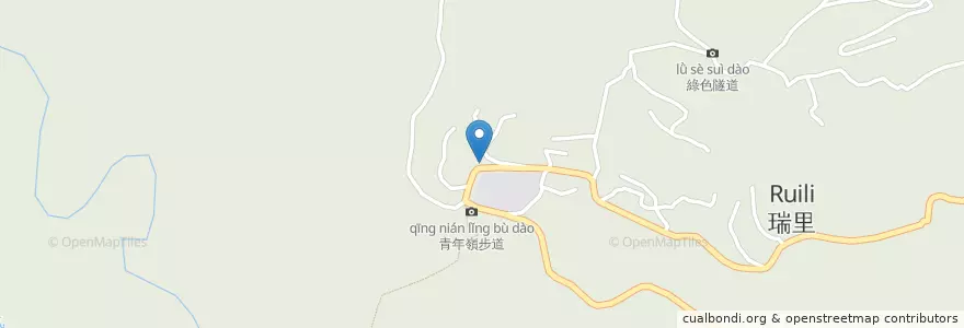 Mapa de ubicacion de 瑞里派出所 en Taiwán, Provincia De Taiwán, Condado De Chiayi, 梅山鄉.